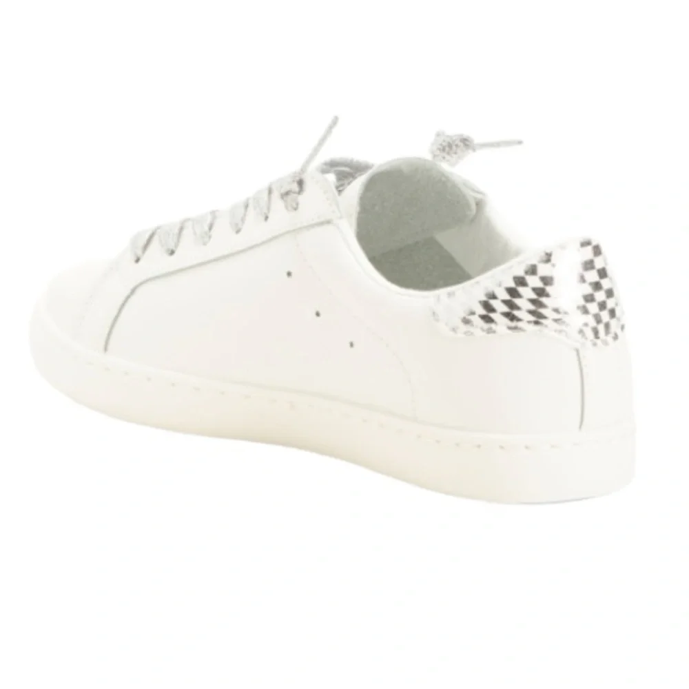 Vintage Havana Sneakers White Silver Shimmer Star Slip On Carla Women’s Size 8.5
